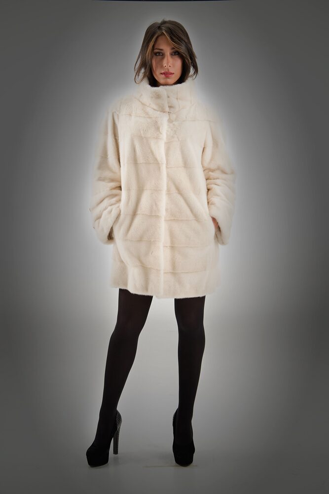 Cappottino visone bianco